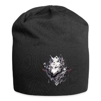 Mecha Animal : tigre, loup, renard, dinosaure, - Bonnet en jersey - noir - Devant