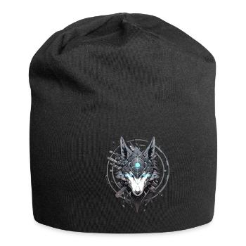 Mecha Tier Tiger Wolf Fuchs Dino Bär Cyborg - Jersey-Beanie - Schwarz - Vorne