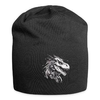 Mecha Animal : tigre, loup, renard, dinosaure, - Bonnet en jersey - noir - Devant