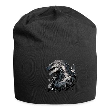 Mecha Animal : tigre, loup, renard, dinosaure, - Bonnet en jersey - noir - Devant