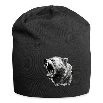 Ours, nature, environnement, protection de - Bonnet en jersey - noir - Devant