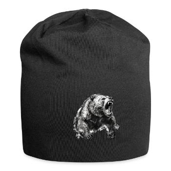 Ours, nature, environnement, protection de - Bonnet en jersey - noir - Devant