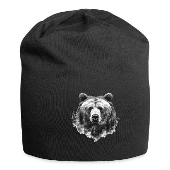 Ours, nature, environnement, protection de - Bonnet en jersey - noir - Devant