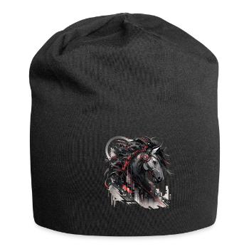 Mecha Tier Tiger Wolf Fuchs Pferd Cyborg - Jersey-Beanie - Schwarz - Vorne