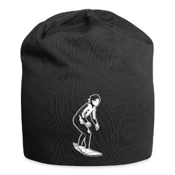 Surfer Girl - Jersey Beanie - black - Front