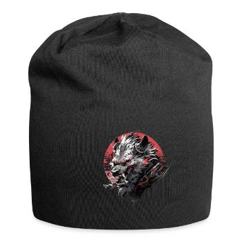 Mecha Tier Tiger Wolf Fuchs Drache Cyborg - Jersey-Beanie - Schwarz - Vorne