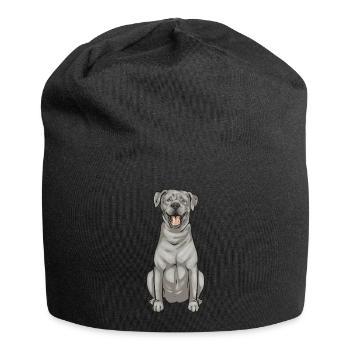 Silver Labrador Retriever Silver Lab - Jersey Beanie - black - Front