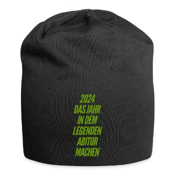 Lustige Sprüche Abitur - Jersey-Beanie - Schwarz - Vorne