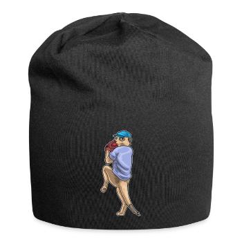 Meerkat Baseball Baseball Glove - Jersey Beanie - black - Front