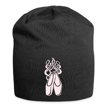 Ballet Shoes Ballerina Symbol - Jersey Beanie - black - Front