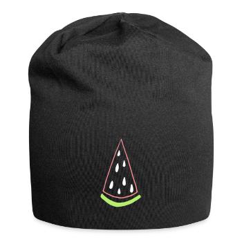 Fruit Melon White Fruit Gift Gift Idea - Jersey Beanie - black - Front