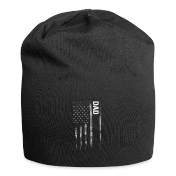 Dad - American Flag - Jersey Beanie - black - Front