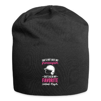 Softball Softball-Spieler Großmutter Oma - Jersey-Beanie - Schwarz - Vorne