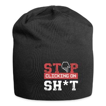 Cybersicherheit Hacker Programmierung Geschenkidee - Jersey-Beanie - Schwarz - Vorne
