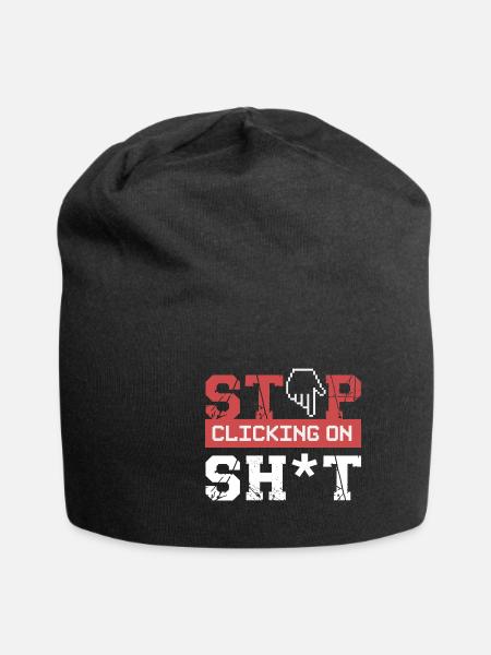 Cybersicherheit Hacker Programmierung Geschenkidee - Jersey-Beanie - Schwarz