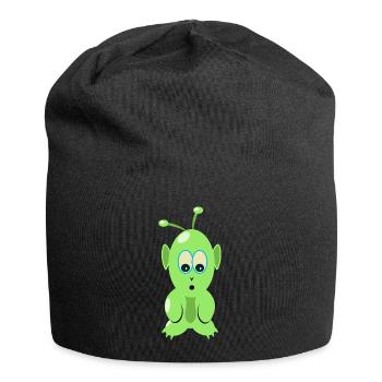 T-shirt martien, pour alien et OVNI fan - Bonnet en jersey - noir - Devant