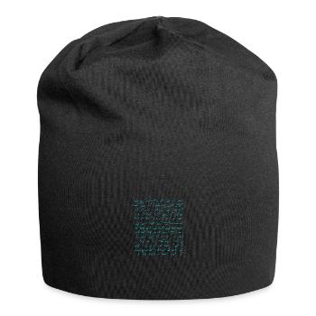 tiersilhouetten turquis - Jersey-Beanie - Schwarz - Vorne