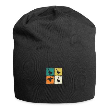 Gans - Jersey-Beanie - Schwarz - Vorne