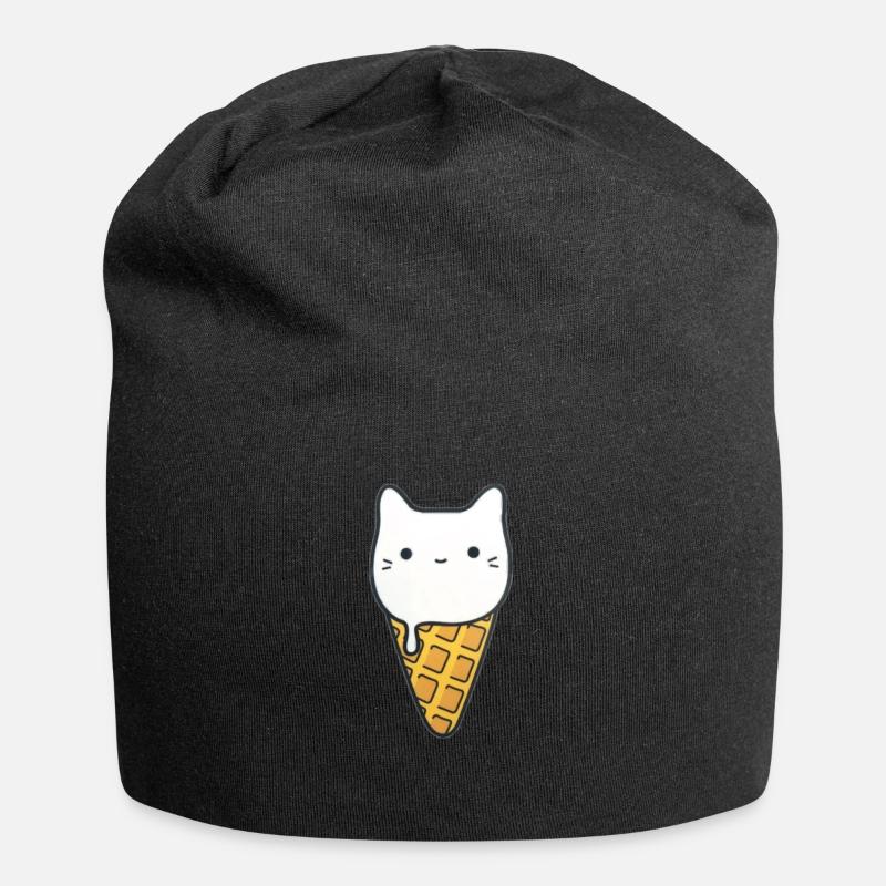 chaton - Bonnet en jersey - noir