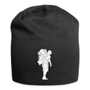 Wanderer - (3) - Jersey-Beanie - Schwarz - Vorne