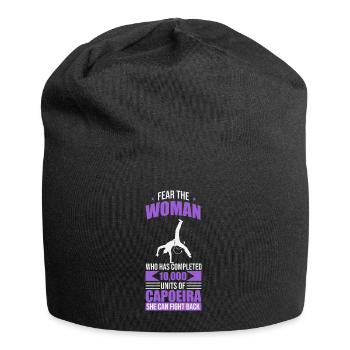 Fear the woman who does capoeira. - Jersey Beanie - black - Front