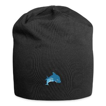 Delphin - Jersey-Beanie - Schwarz - Vorne