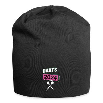 Darts 2024 Darterin Dartspielerin Dart Spiel - Jersey-Beanie - Schwarz - Vorne