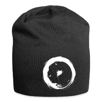 Symboles astronomiques symbole du soleil design blanc - Bonnet en jersey - noir - Devant