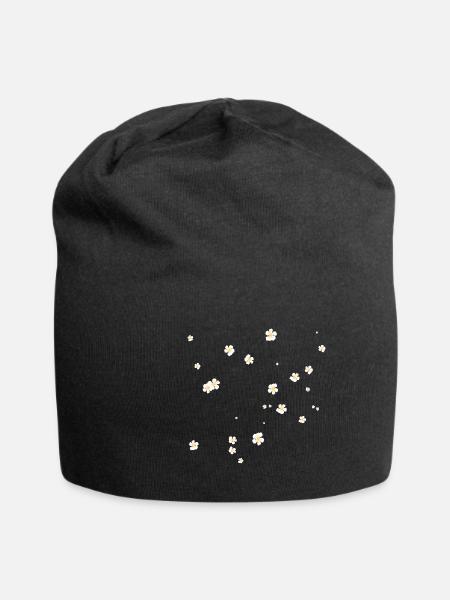camomille fleur beau cadeau - Bonnet en jersey - noir