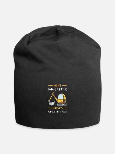 Baby Kind Bauleiter Geschenk - Jersey-Beanie - Schwarz