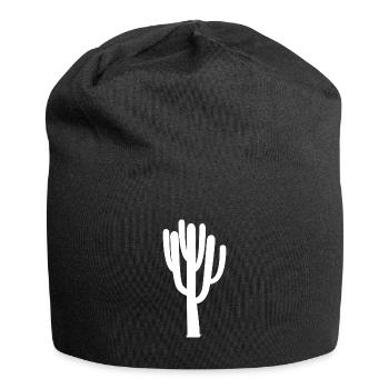 Kaktus - Jersey-Beanie - Schwarz - Vorne