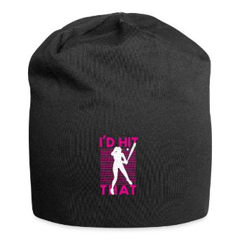 Baseball Baseball Bat Joueur de baseball - Bonnet en jersey - noir - Devant