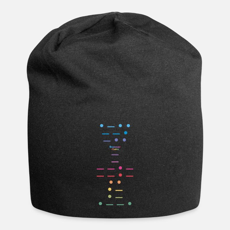 Code Morse de la fierté - Bonnet en jersey - noir