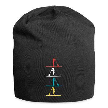 Stand Up Paddling SUP Surfer Geschenk - Jersey-Beanie - Schwarz - Vorne