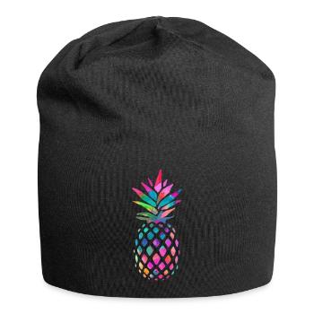 Rainbow Pineapple - Jersey Beanie - black - Front