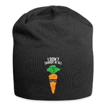 Carotte - Je ne carotte pas du tout - Bonnet en jersey - noir - Devant