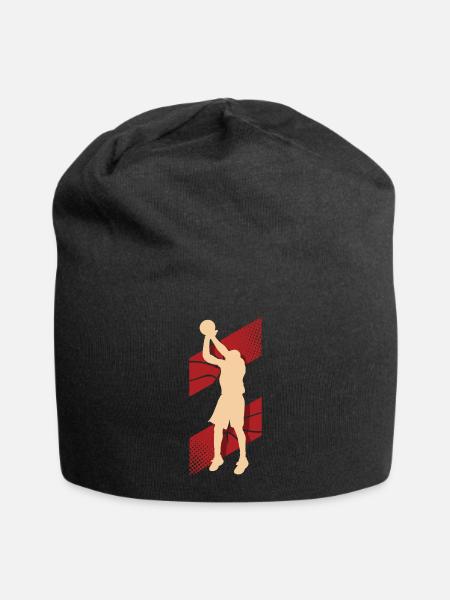 Basketball Basketballer - Jersey-Beanie - Schwarz