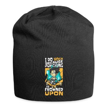 Comic Comics Comic-Strips Nerd - Jersey-Beanie - Schwarz - Vorne