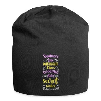 Ciel étoilé rêve astérisque - Bonnet en jersey - noir - Devant