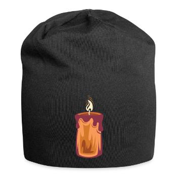 Bougie Illustration de lumière de Noël 1er Avent - Bonnet en jersey - noir - Devant