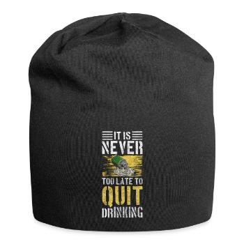 Sans alcool Non Merci Boire Santé - Bonnet en jersey - noir - Devant