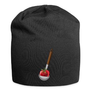 Louche à soupe tomate cook - Bonnet en jersey - noir - Devant