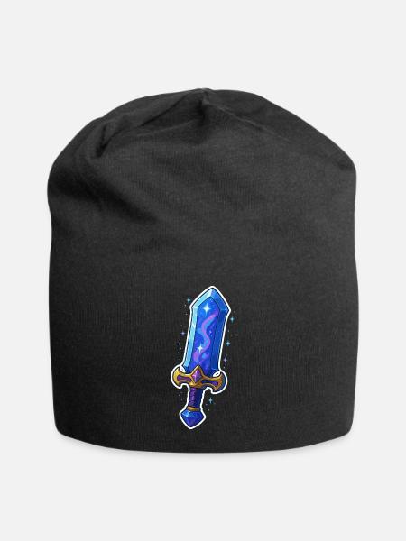 Fantasy Sword - Jersey-Beanie - Schwarz