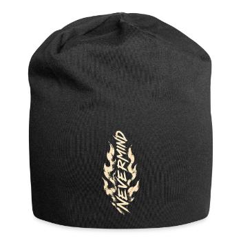 Nevermind Flame Streetwear - Jersey Beanie - black - Front