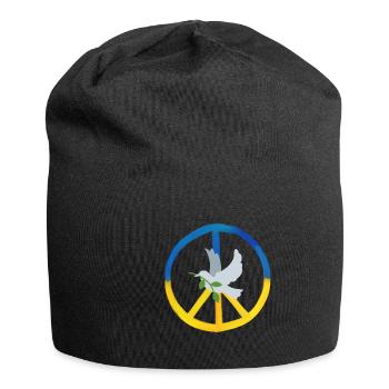 Peace Ukraine - Jersey Beanie - black - Front