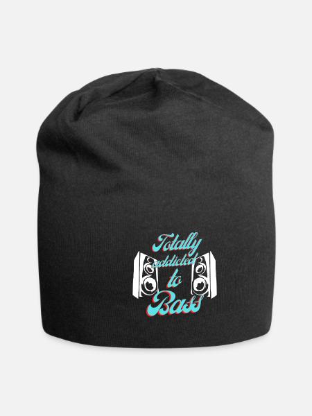 Addicted to bass - Jersey-Beanie - Schwarz