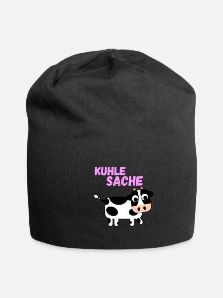 Kuhle Sache - Jersey-Beanie - Schwarz