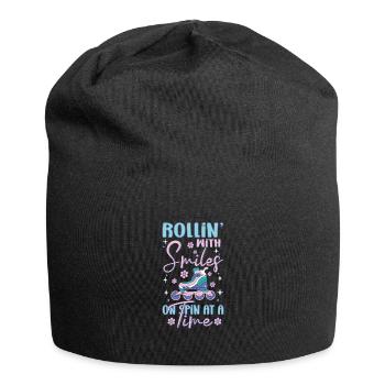 Inline Rollerblades Blade Rollin With Smiles Gifts - Jersey-Beanie - Schwarz - Vorne