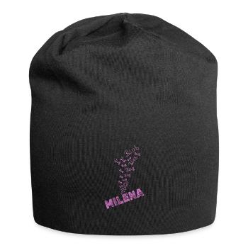 Milena - Jersey-Beanie - Schwarz - Vorne