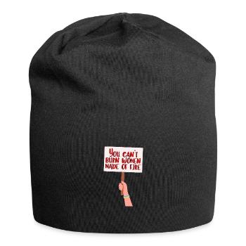 You can t burn women made of fire - Jersey Beanie - black - Front